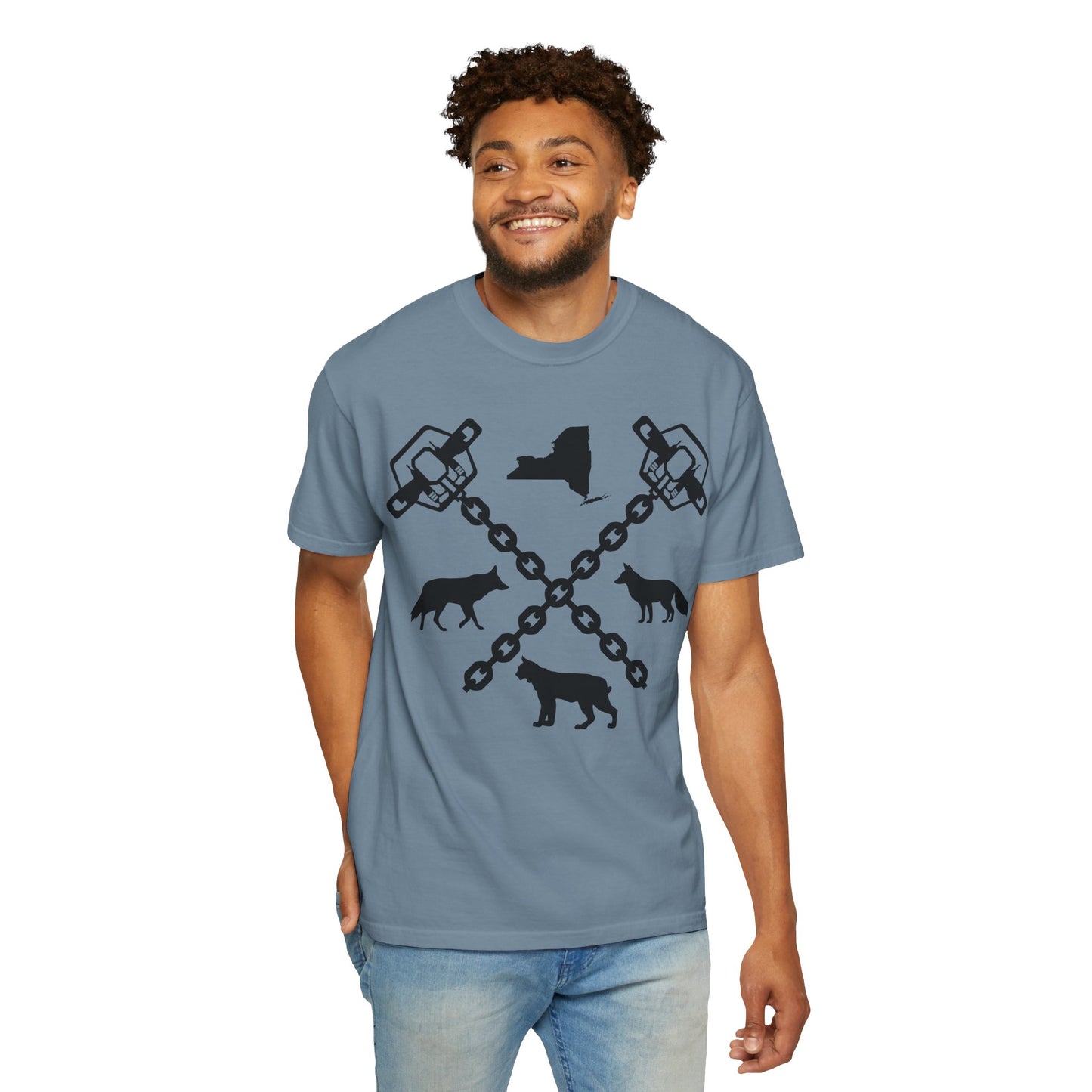 New York Trapper Unisex Comfort Colors T-Shirt – Hunter Lover Gift, Rustic Outdoor Graphic Tee (P6028)
