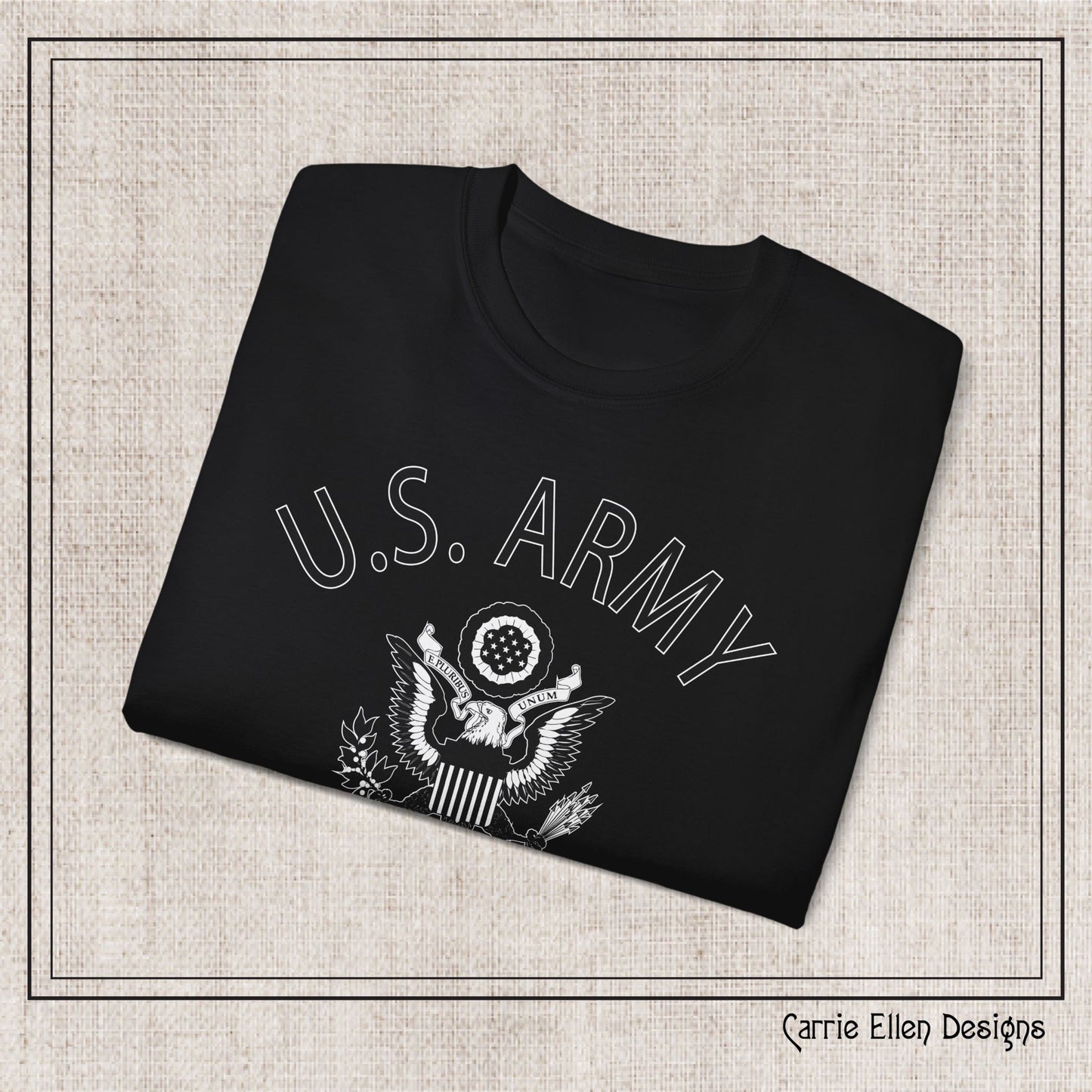 US Army Indiantown Gap Military Reservation PA Eagle Emblem T-Shirt – Vintage WWII U.S. Army Reproduction Unisex Ultra Cotton Tee (P-6041)