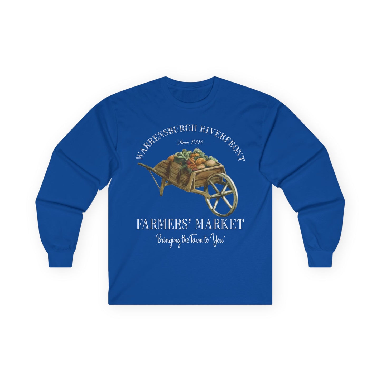 Warrensburgh Riverfront Farmers Market Unisex Long Sleeve Tee (P-6011)