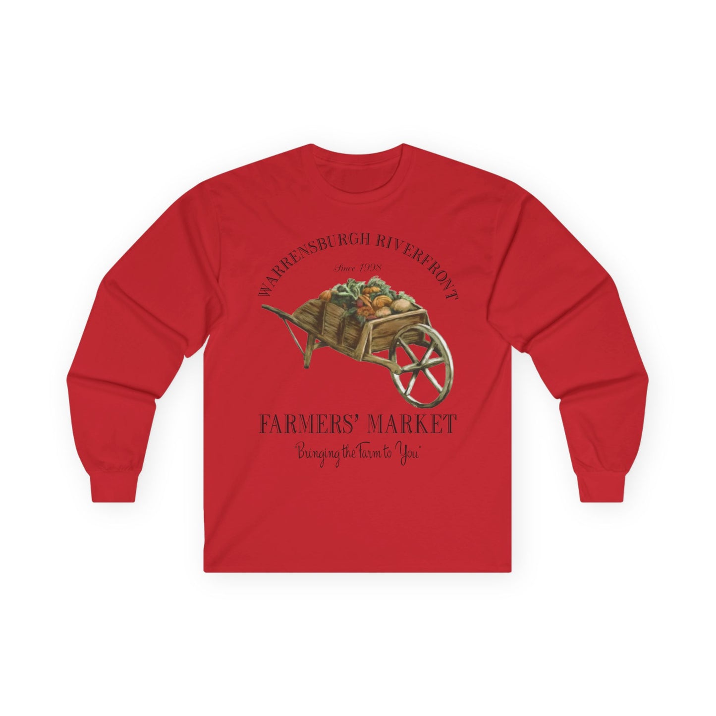 Warrensburgh Riverfront Farmers Market Unisex Long Sleeve Tee (P-6011)