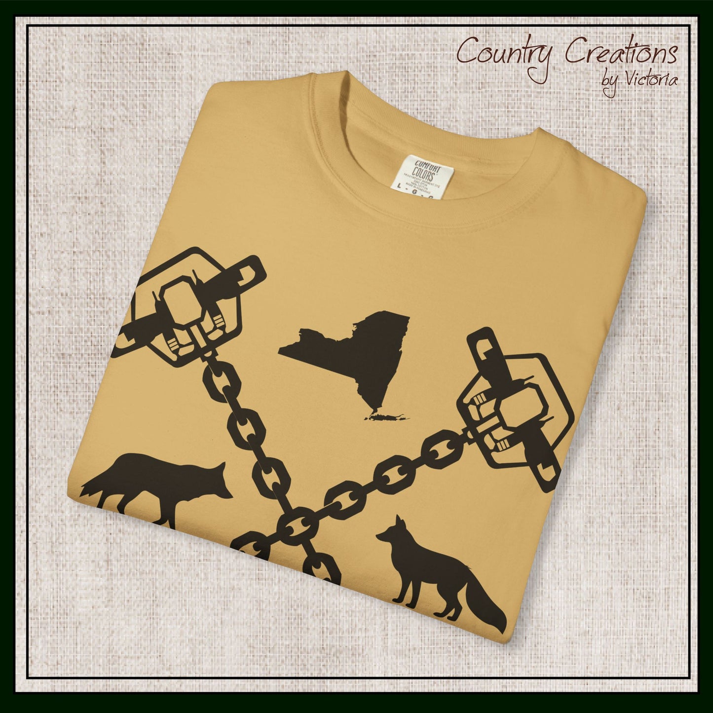 New York Trapper Unisex Comfort Colors T-Shirt – Hunter Lover Gift, Rustic Outdoor Graphic Tee (P6028)