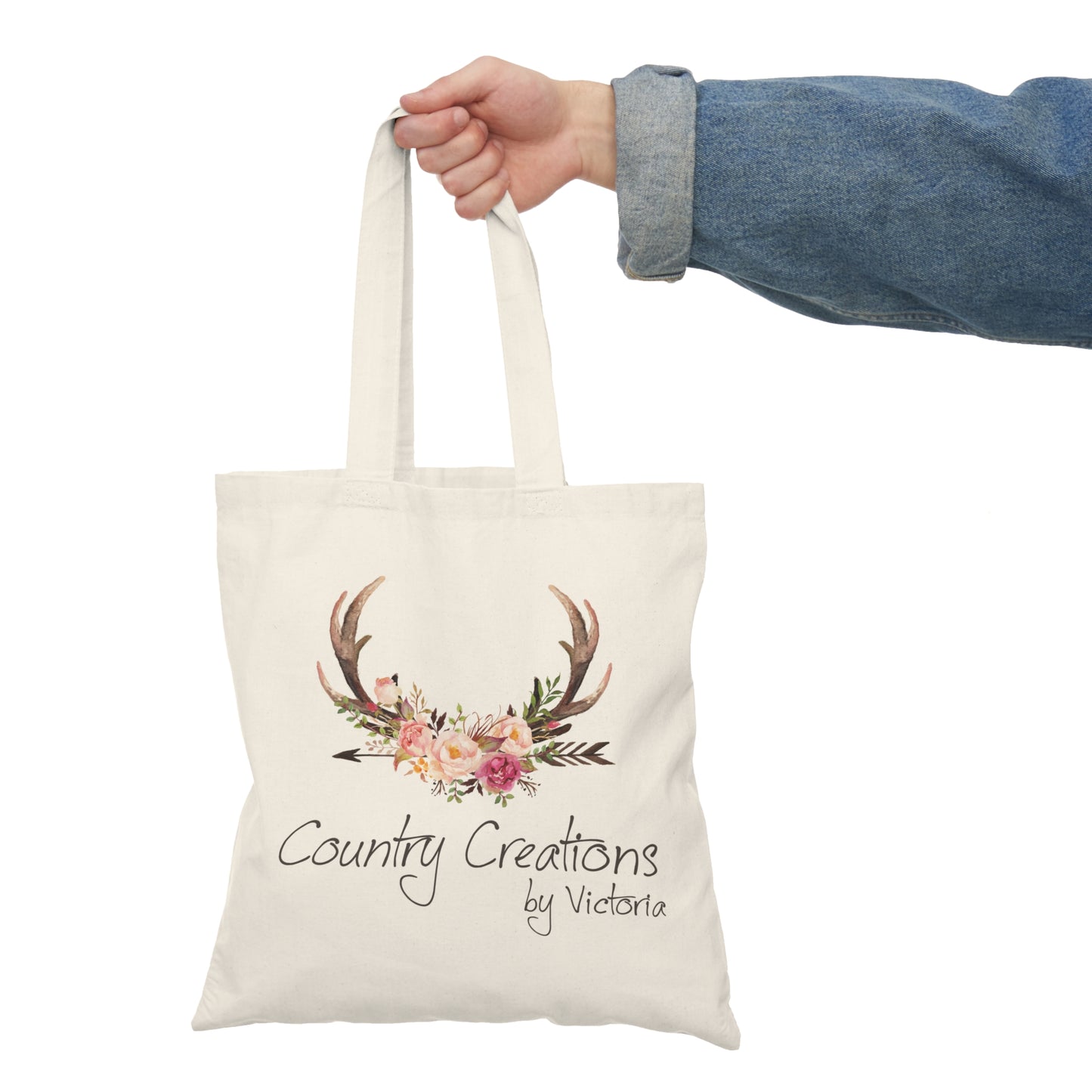 Country Creation Natural Tote Bag - Eco-Friendly Carryall for Country Living (P6025)