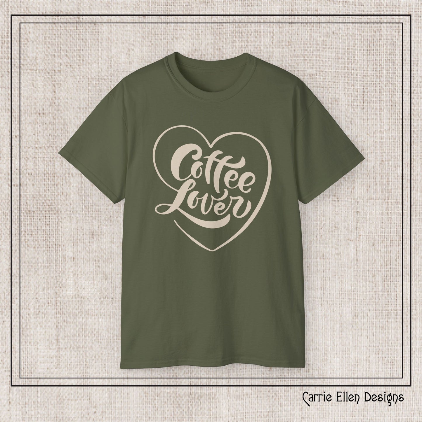 Coffee Lover Short Sleeve T-Shirt – Cute Printed Coffee Gift for Coffeeholics, Casual Everyday Wear (P-6060)