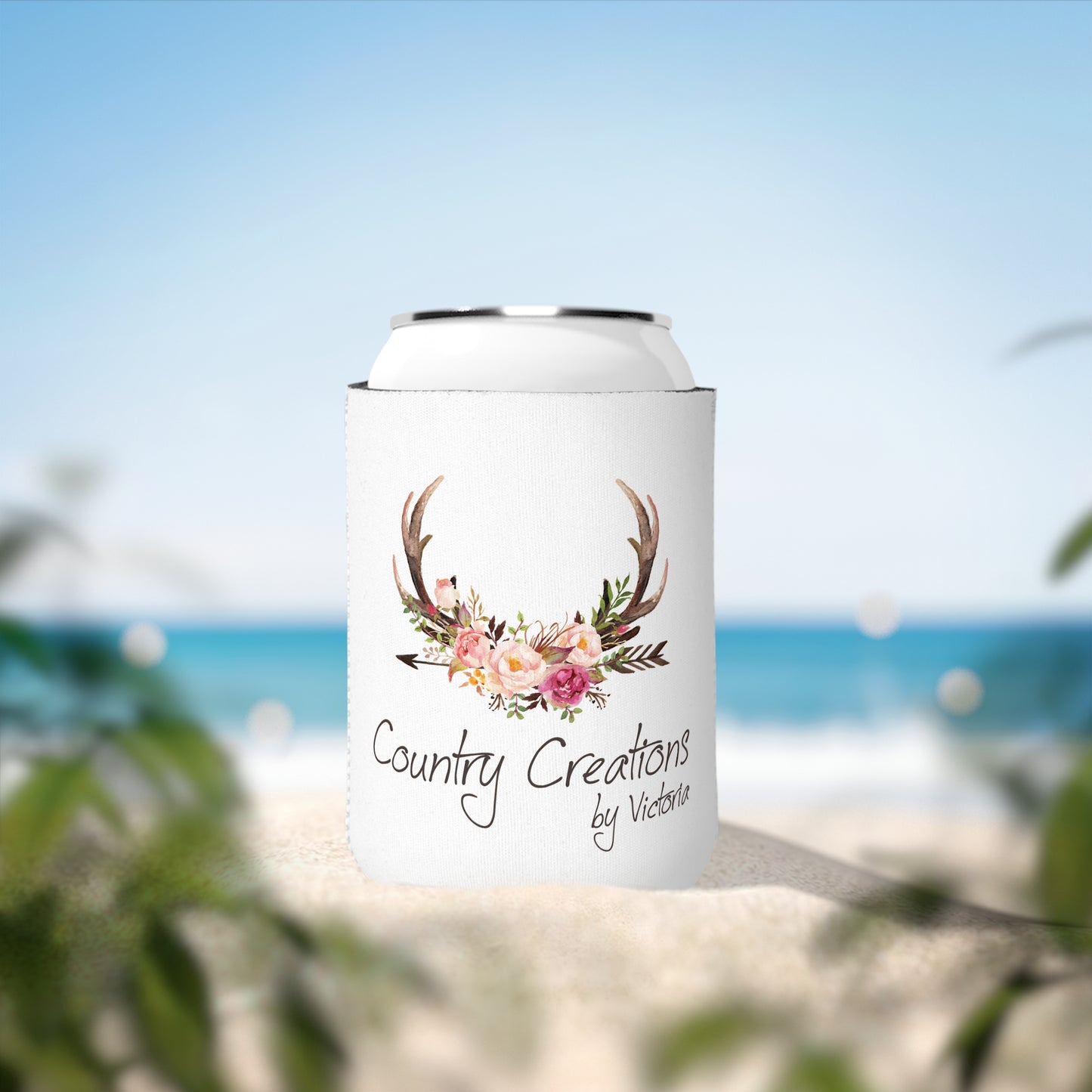 Country Creations 12 oz Can Cooler Sleeve – Collapsible Neoprene Beverage Holder (P6030)