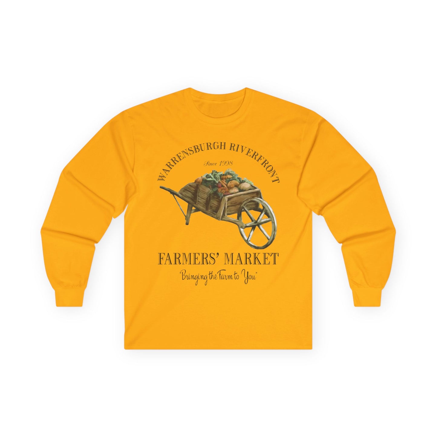 Warrensburgh Riverfront Farmers Market Unisex Long Sleeve Tee (P-6011)