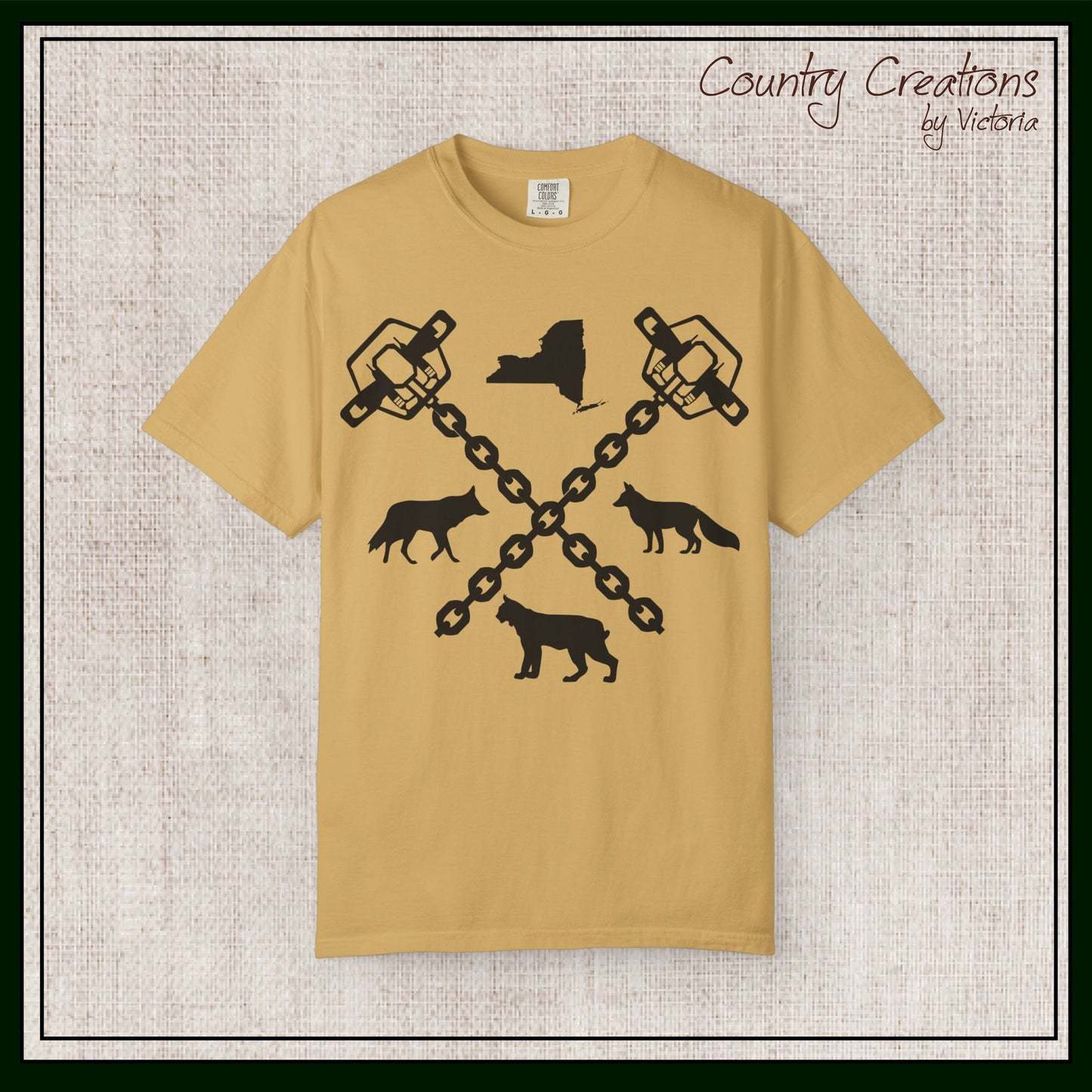 New York Trapper Unisex Comfort Colors T-Shirt – Hunter Lover Gift, Rustic Outdoor Graphic Tee (P6028)