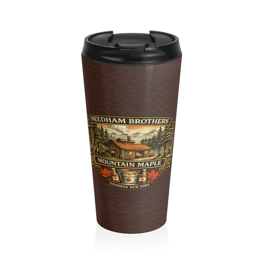 Needham Brothers Mountain Maple 15 oz Stainless Steel Travel Mug (3889)
