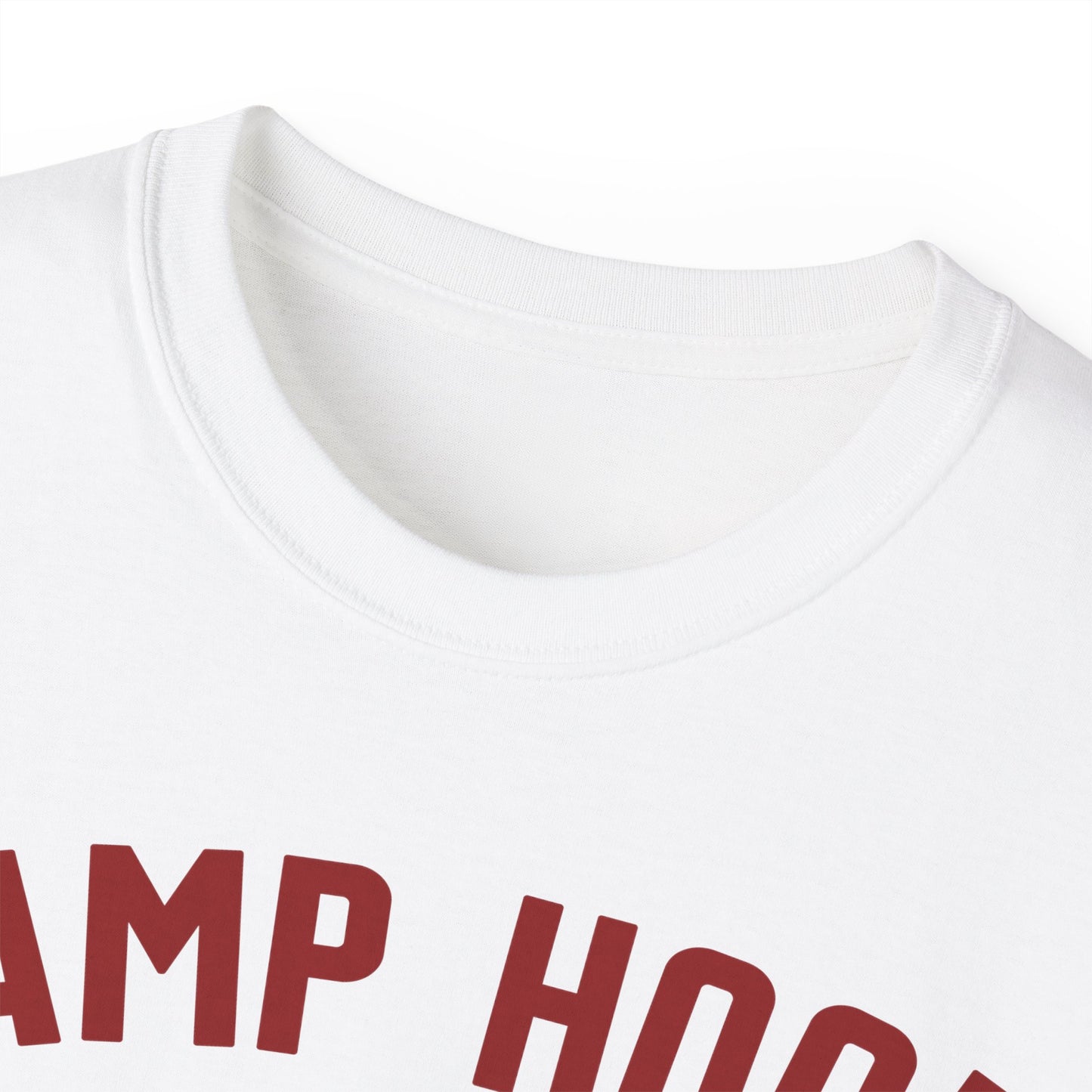 Camp Hood Short Sleeve T-Shirt – Vintage WWII Military Camp Design – Heavyweight 100% Cotton Tee (P-6033)