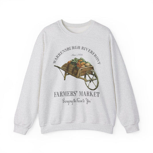 Warrenburgh Riverfront Farmers Market Sweatshirt - Cozy Unisex Crewneck (P-6012)
