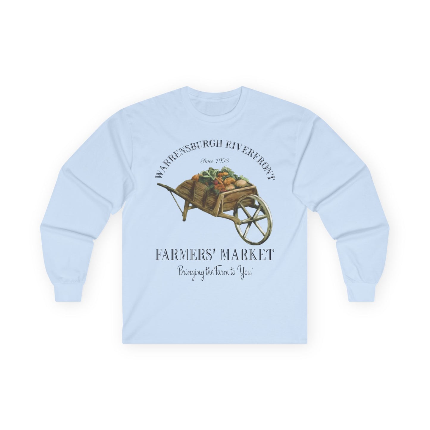 Warrensburgh Riverfront Farmers Market Unisex Long Sleeve Tee (P-6011)