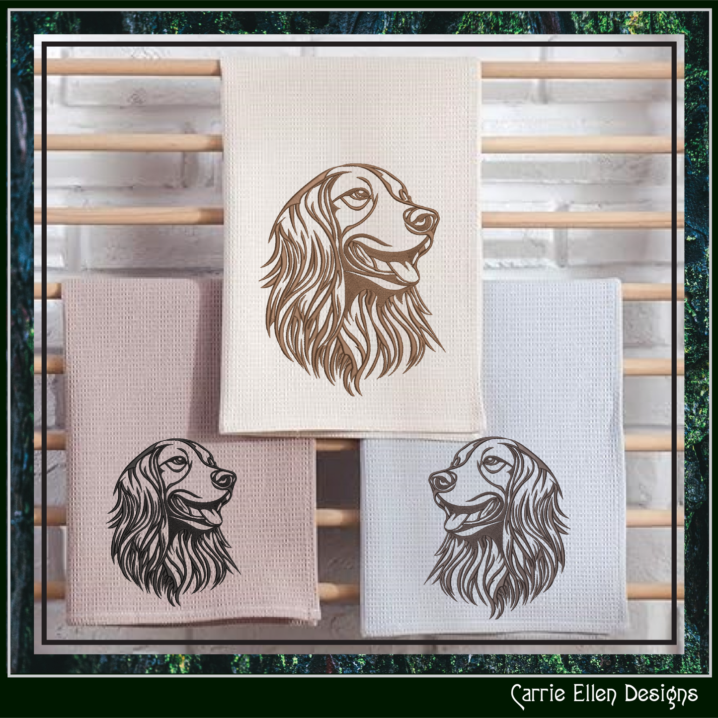 Irish Setter Machine Embroidery Design, Dog Lover Embroidery Pattern, Pet Embroidery, 6 Sizes (1567)