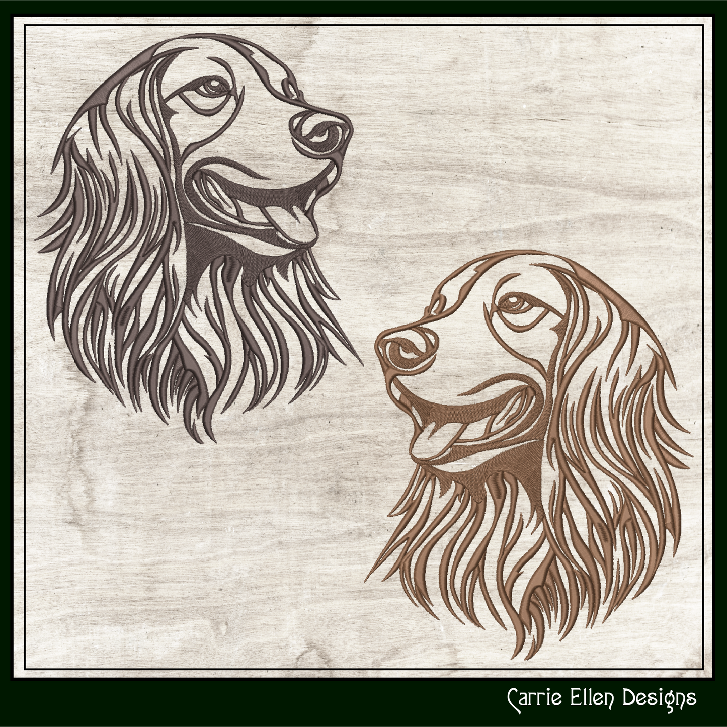 Irish Setter Machine Embroidery Design, Dog Lover Embroidery Pattern, Pet Embroidery, 6 Sizes (1567)