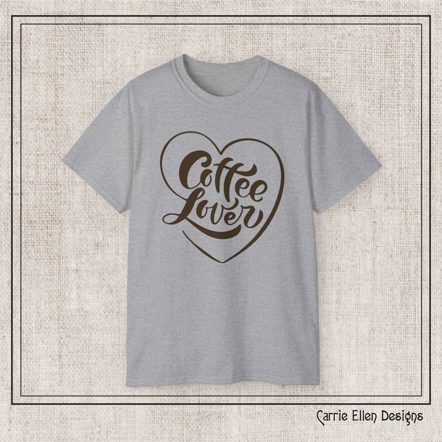 Coffee Lover Short Sleeve T-Shirt – Cute Printed Coffee Gift for Coffeeholics, Casual Everyday Wear (P-6060)