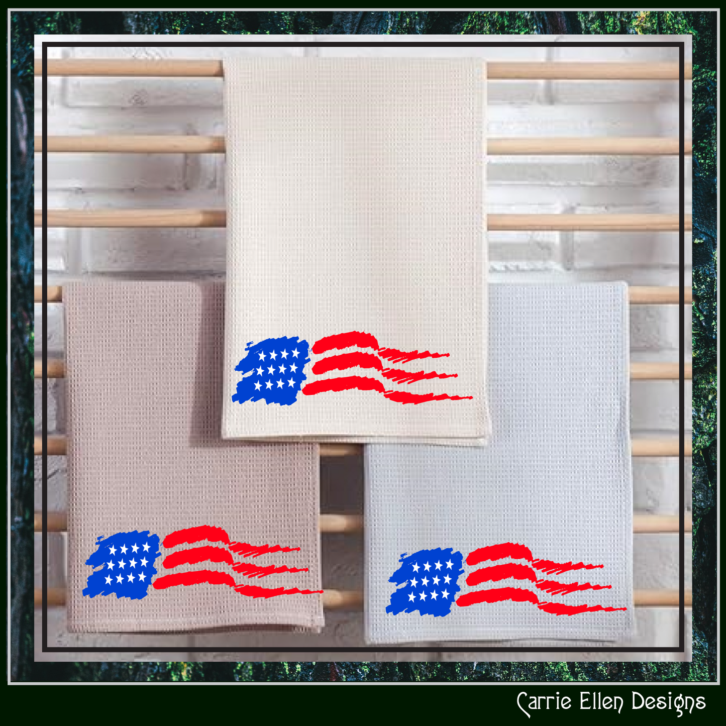 American Flag SVG Vector Clip Art, Abstract USA Flag Cutting File Design, July 4th Memorial Day (1607)