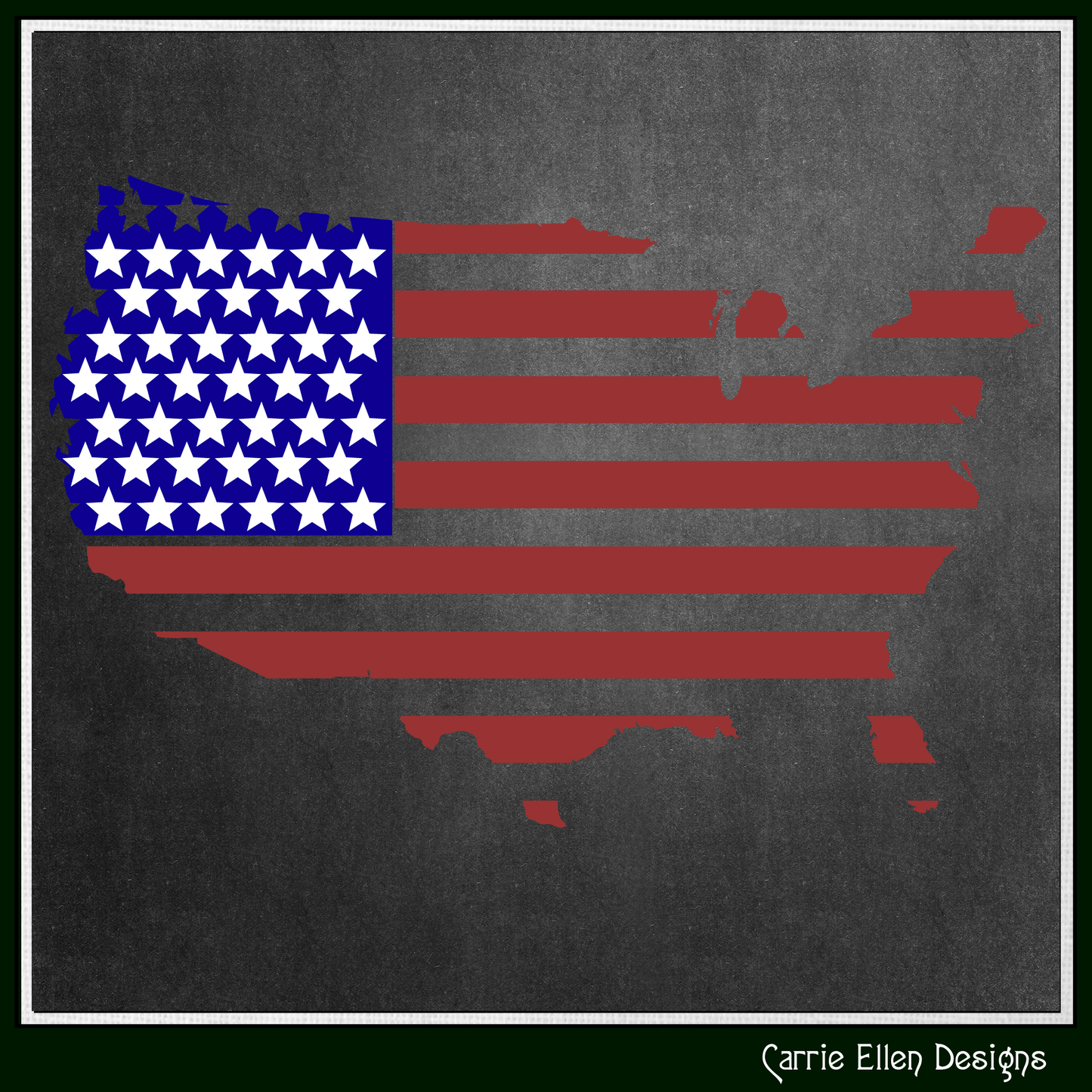 American Flag SVG Vector Clip Art, USA Flag Cutting File Design, July 4th Memorial Day (1608)