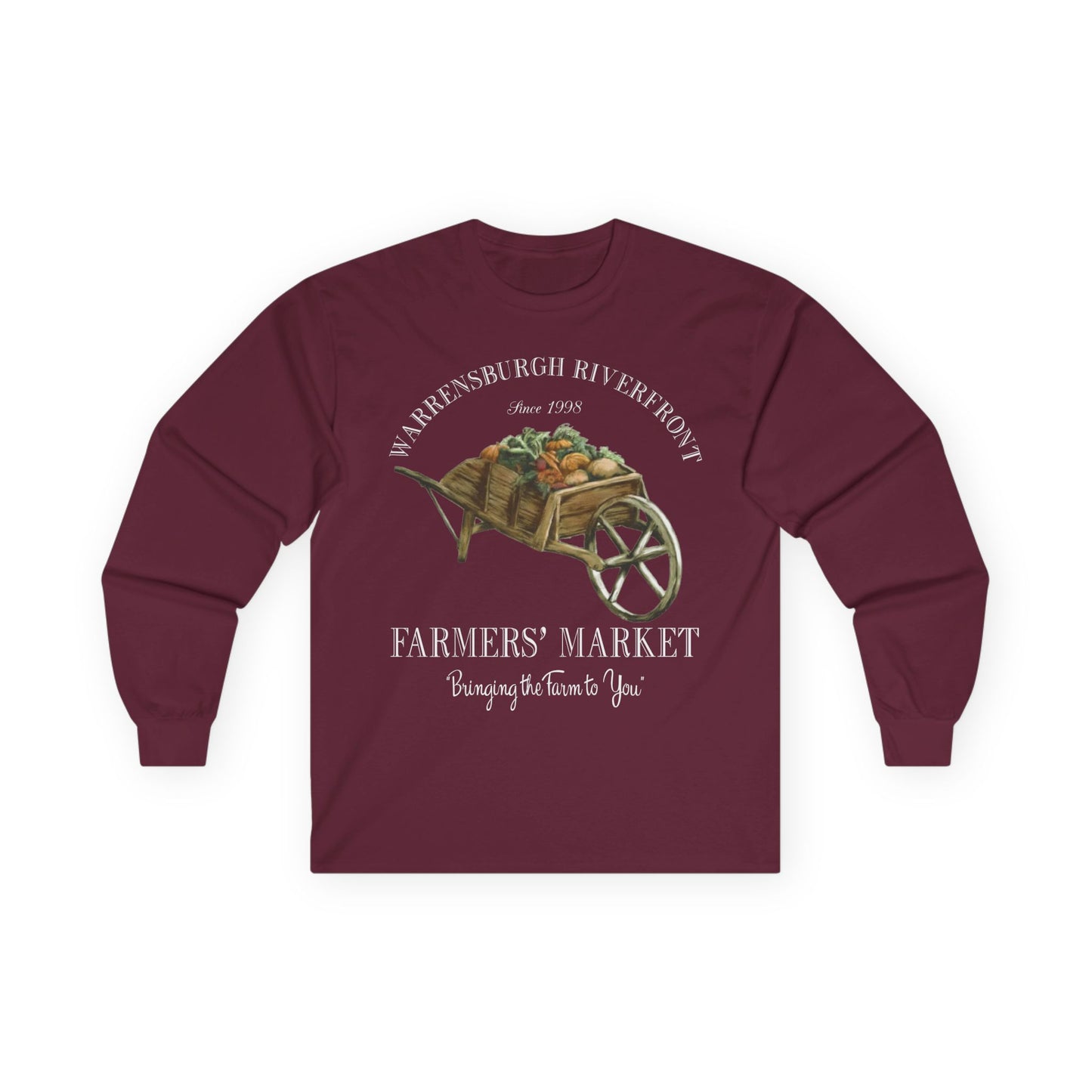 Warrensburgh Riverfront Farmers Market Unisex Long Sleeve Tee (P-6011)