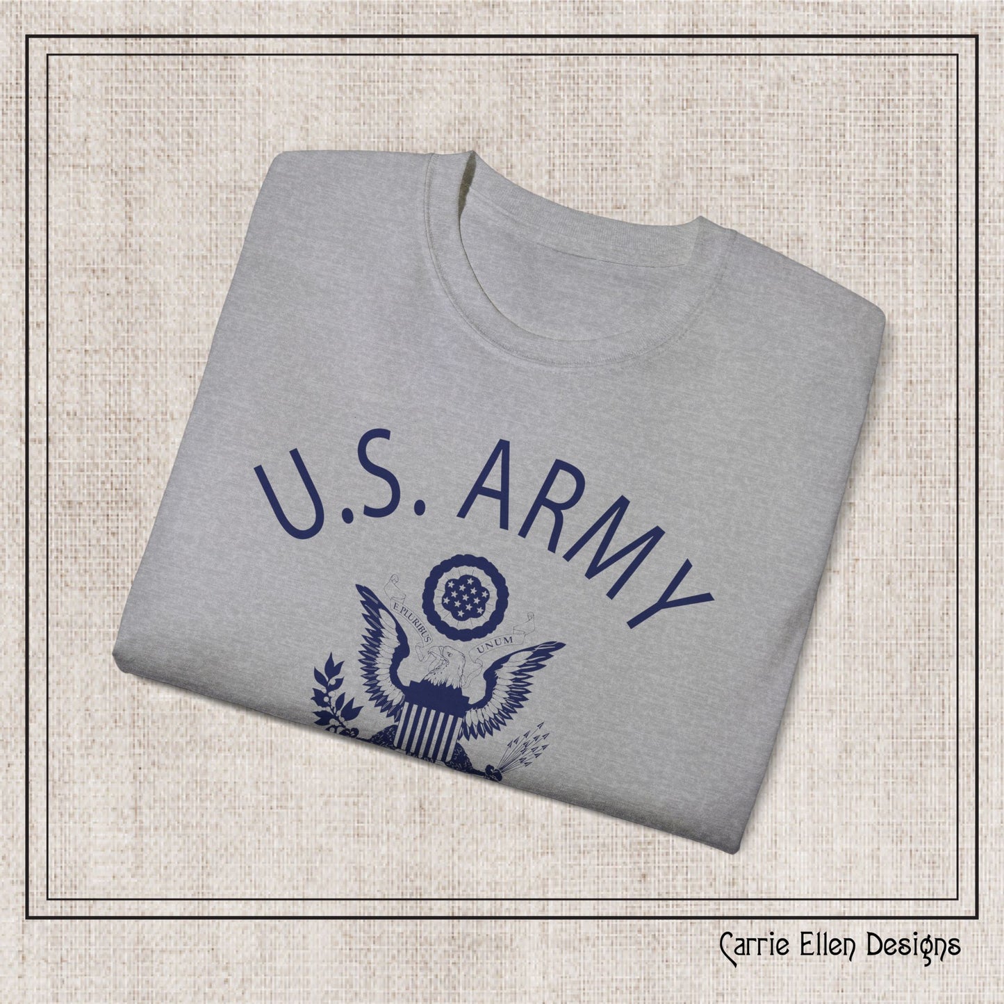 US Army Indiantown Gap Military Reservation PA Eagle Emblem T-Shirt – Vintage WWII U.S. Army Reproduction Unisex Ultra Cotton Tee (P-6041)