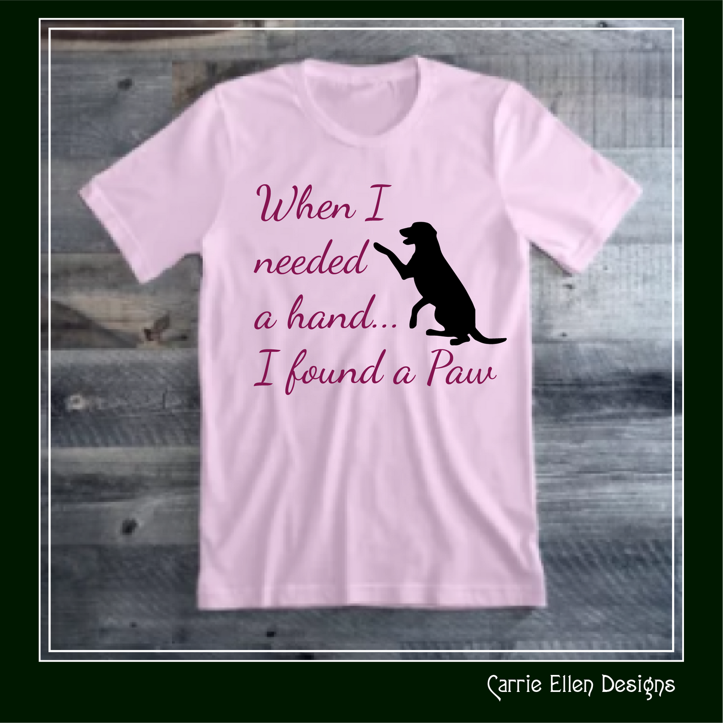 Dog Lover SVG Saying, When you Find a Paw Vector Clipart, Rescue Dog Design File (1662)