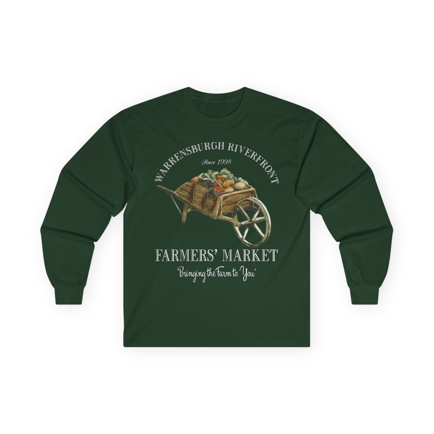 Warrensburgh Riverfront Farmers Market Unisex Long Sleeve Tee (P-6011)
