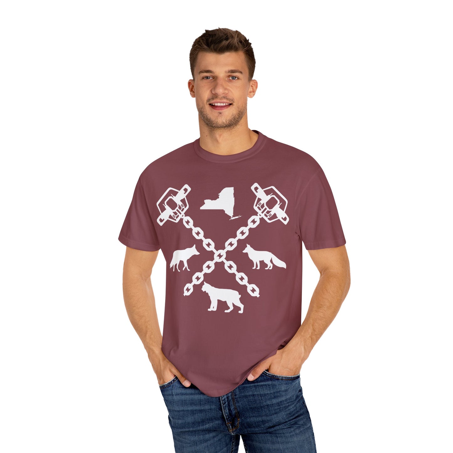 New York Trapper Unisex Comfort Colors T-Shirt – Hunter Lover Gift, Rustic Outdoor Graphic Tee (P6028)