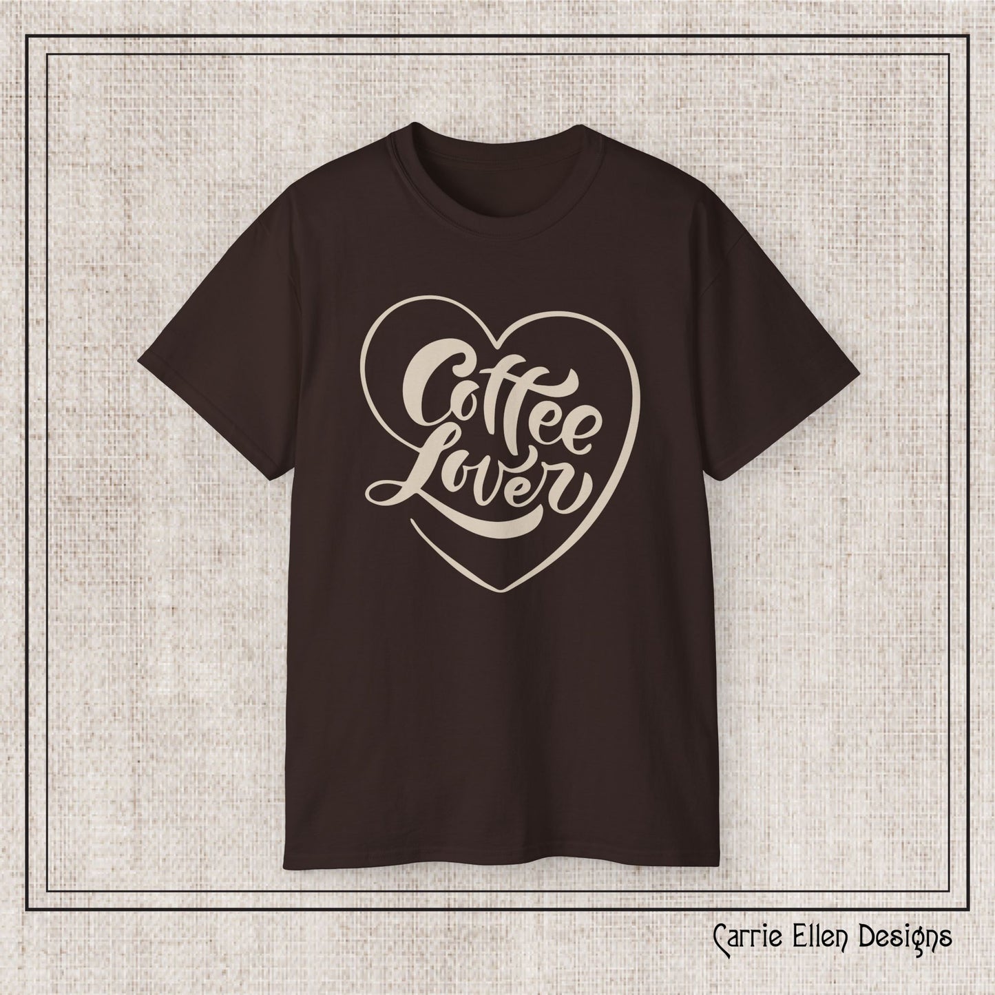Coffee Lover Short Sleeve T-Shirt – Cute Printed Coffee Gift for Coffeeholics, Casual Everyday Wear (P-6060)