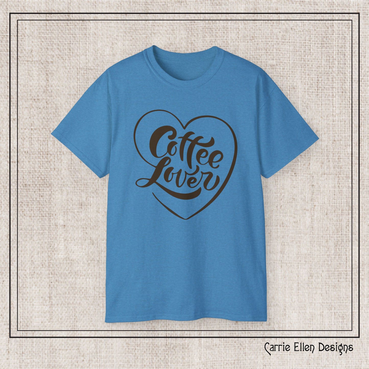 Coffee Lover Short Sleeve T-Shirt – Cute Printed Coffee Gift for Coffeeholics, Casual Everyday Wear (P-6060)