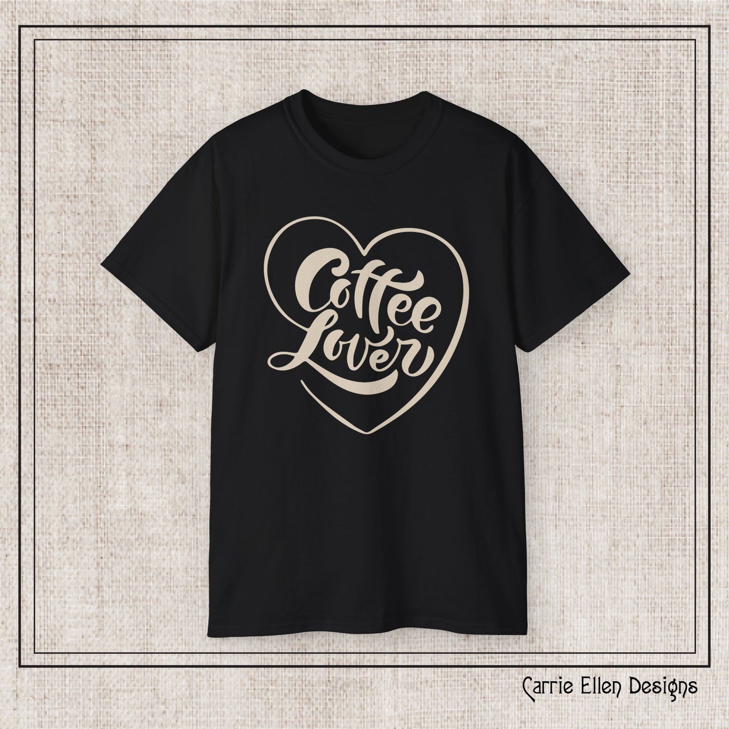 Coffee Lover Short Sleeve T-Shirt – Cute Printed Coffee Gift for Coffeeholics, Casual Everyday Wear (P-6060)