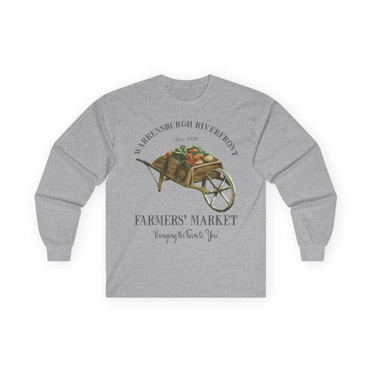 Warrensburgh Riverfront Farmers Market Unisex Long Sleeve Tee (P-6011)