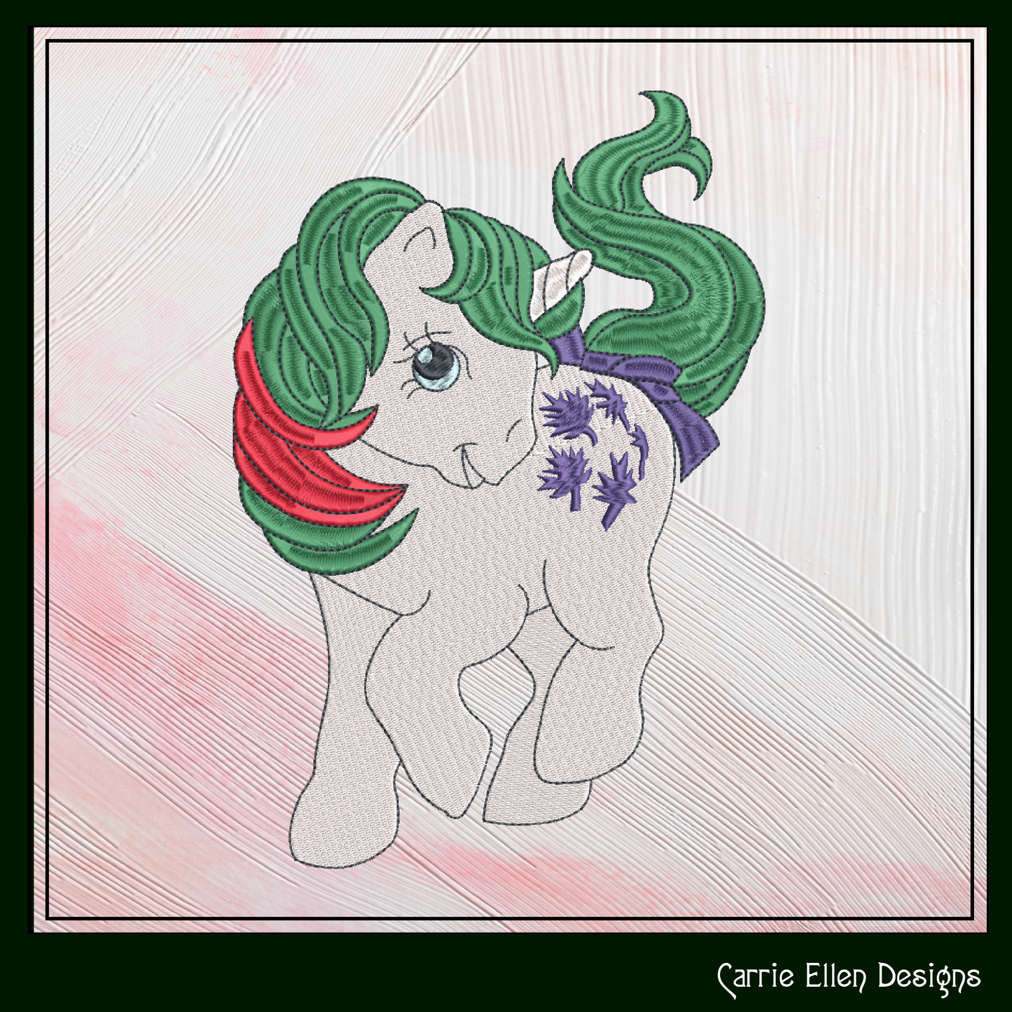 MLP Gusty Machine Embroidery Design | My Little Pony Inspired Classic Character | Fandom Art for Apparel, Crafts & Gifts | 6 Sizes (1875)
