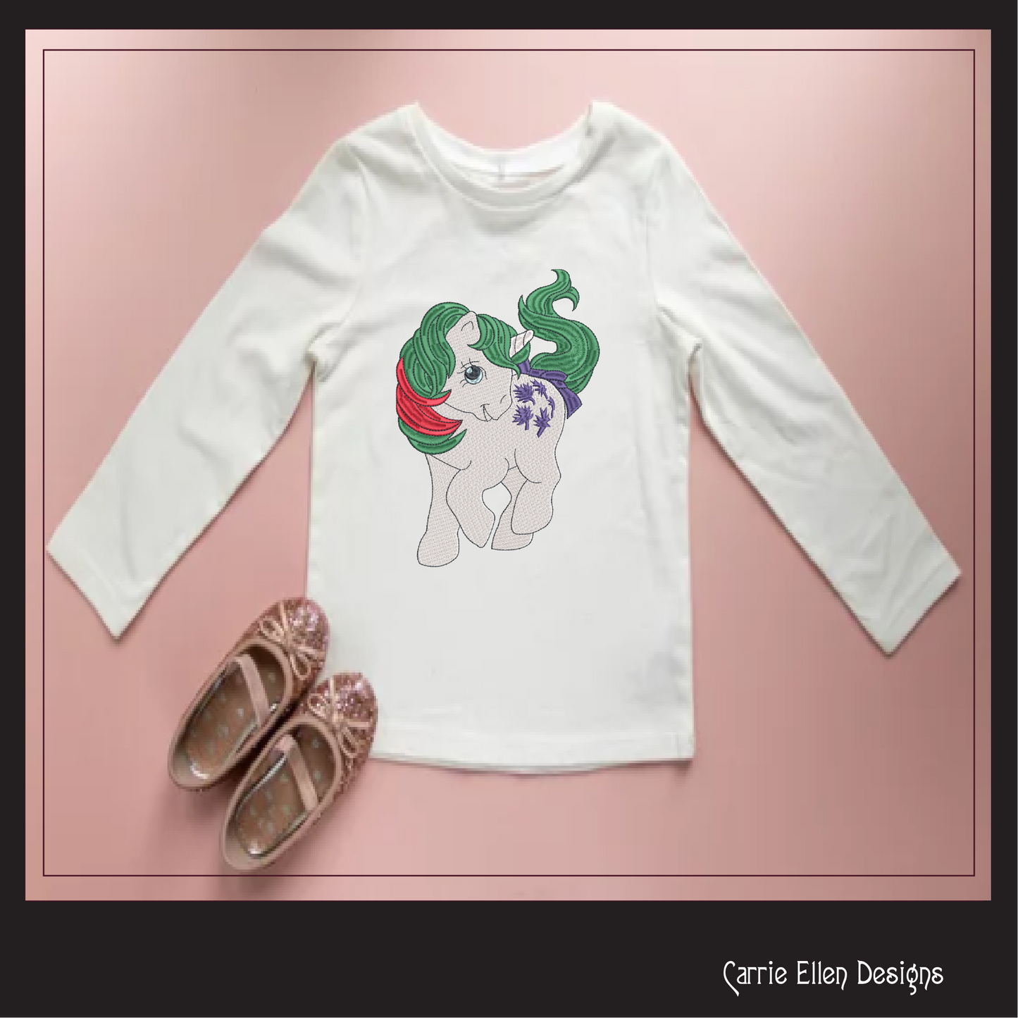 MLP Gusty Machine Embroidery Design | My Little Pony Inspired Classic Character | Fandom Art for Apparel, Crafts & Gifts | 6 Sizes (1875)