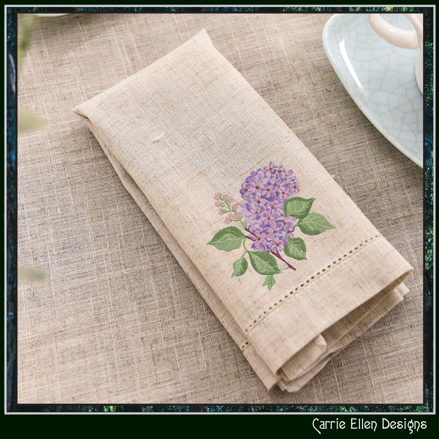 Bunch of Lilacs Machine Embroidery Design – Artistic Floral Pattern – Plants & Flowers – 3 Sizes (2015)