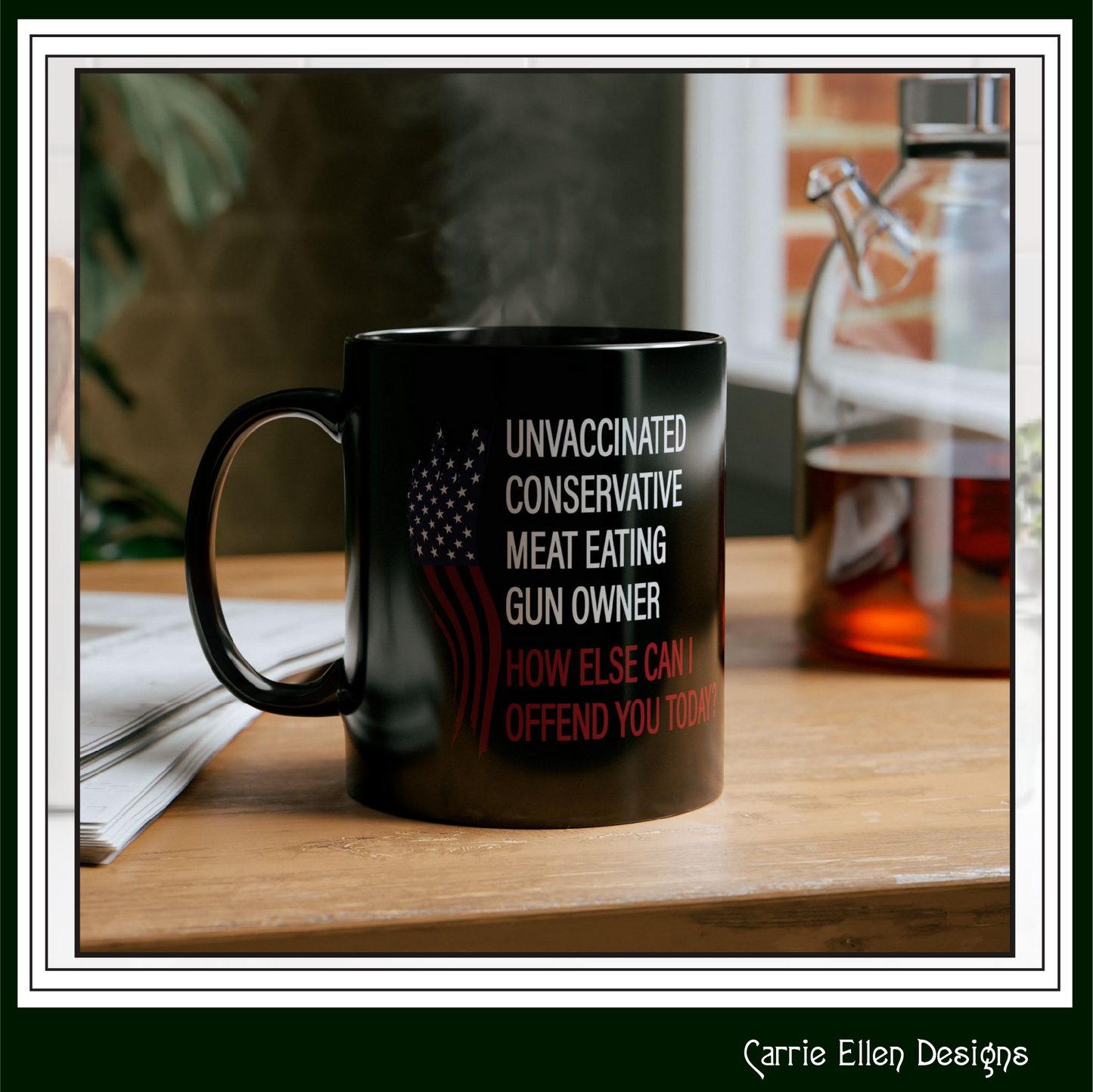 Bold Humor – How Can I Offend You Today Black Ceramic Mug | Snarky Adult Humor Coffee Cup (P6096) – 11oz & 15oz