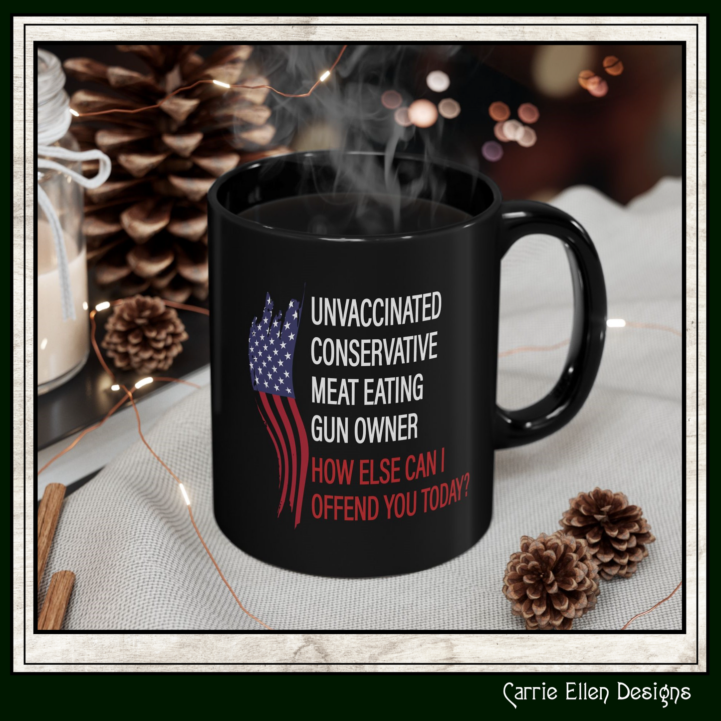 Bold Humor – How Can I Offend You Today Black Ceramic Mug | Snarky Adult Humor Coffee Cup (P6096) – 11oz & 15oz