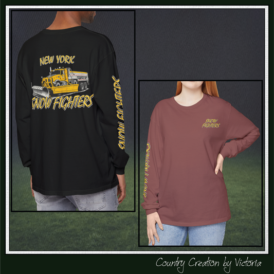New York Snow Fighters Long Sleeve Comfort Colors® T-Shirt (3965)