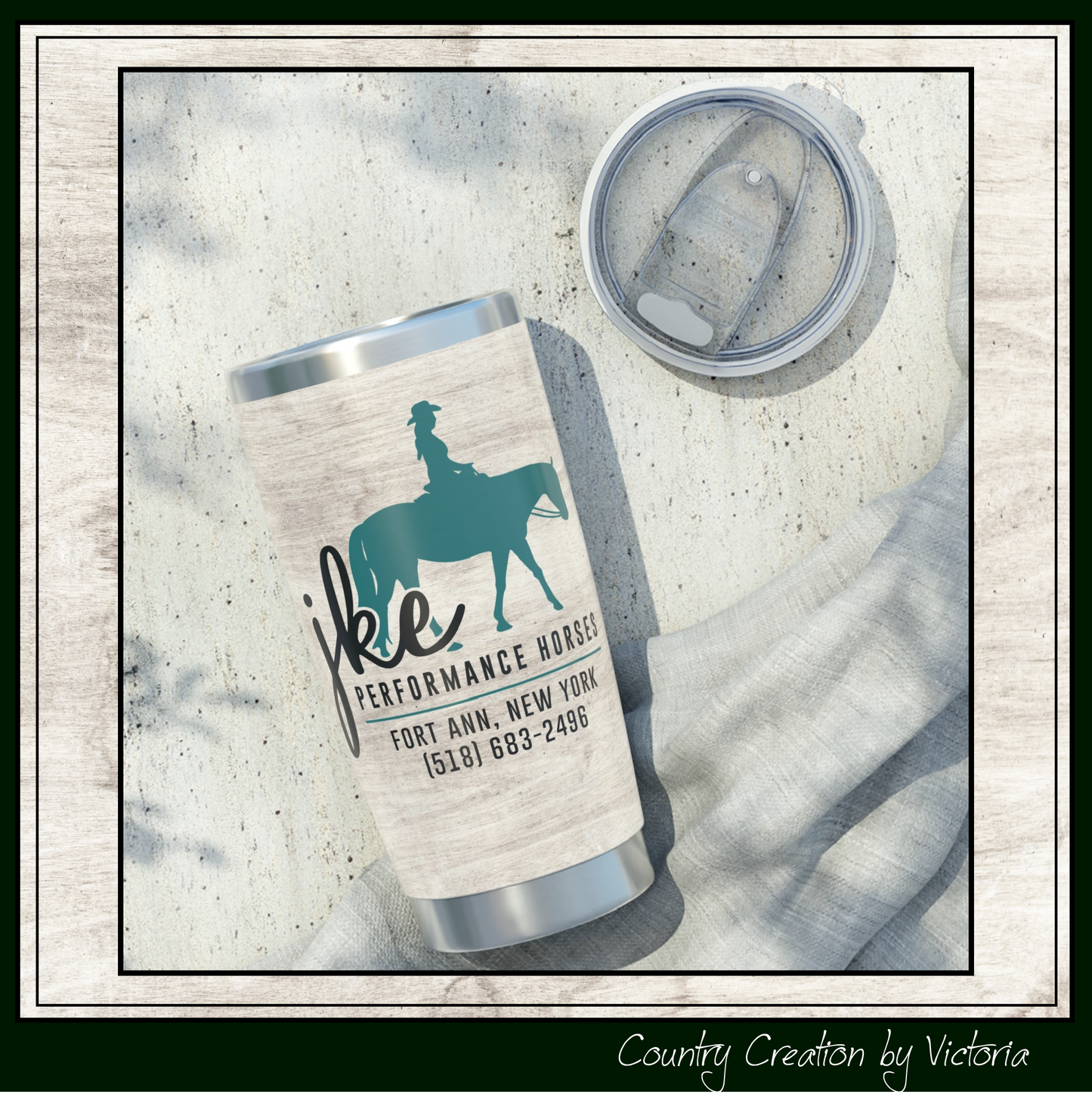 JKE Performance Horses 20oz Stainless Steel Tumbler (3970)
