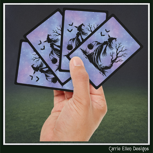 Witch with Cauldron Playing Cards | Mystical Halloween Poker Deck (4286)