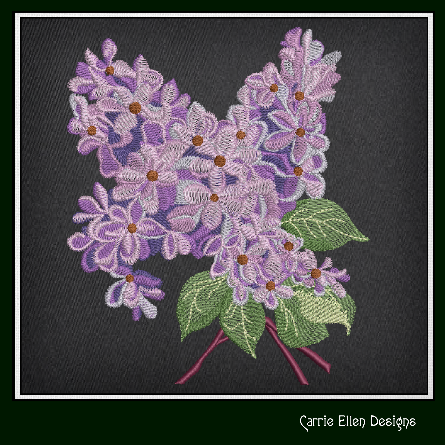 Bunch of Lilacs Machine Embroidery Design – Artistic Floral Pattern – Plants & Flowers – 3 Sizes (2026)