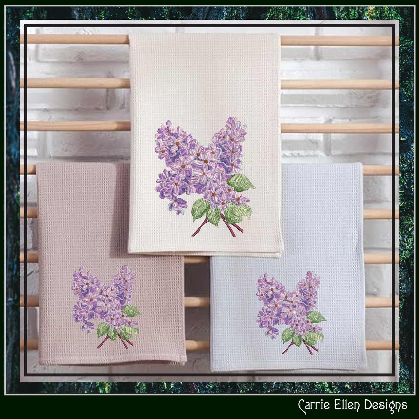 Bunch of Lilacs Machine Embroidery Design – Artistic Floral Pattern – Plants & Flowers – 3 Sizes (2026)