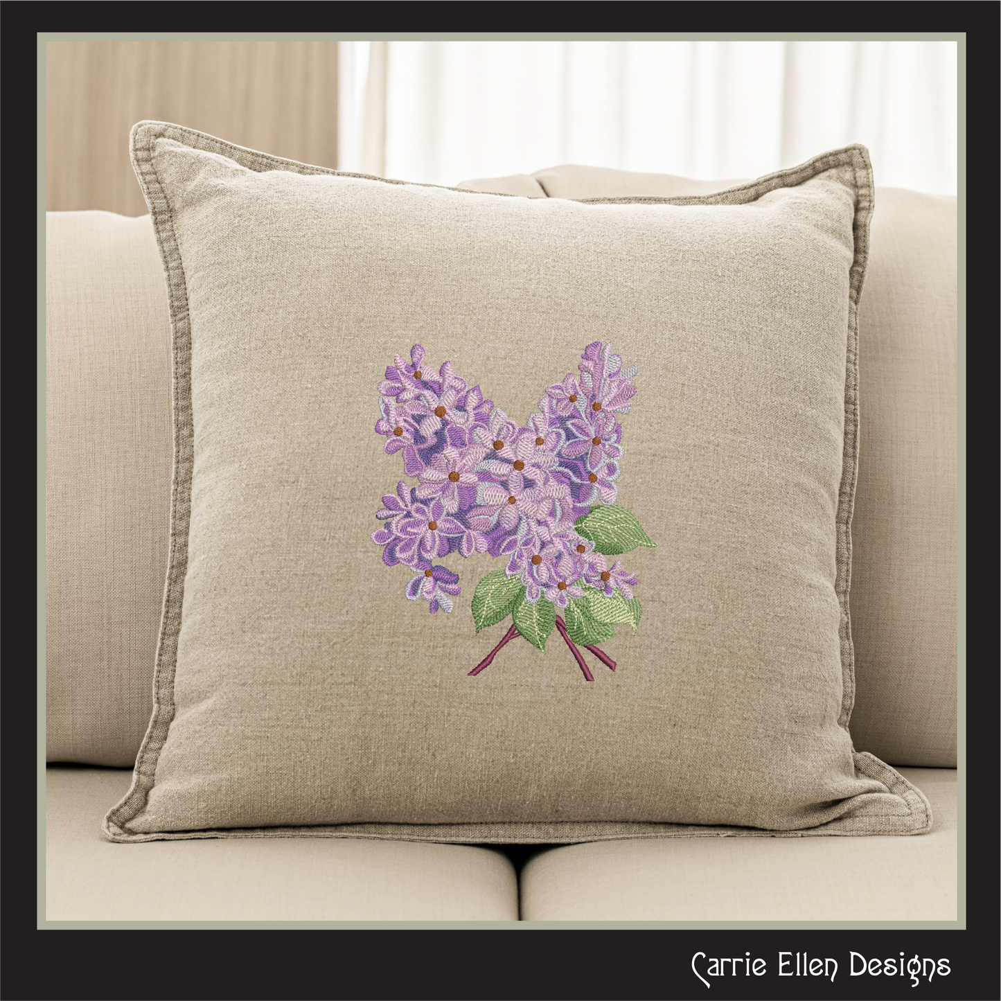 Bunch of Lilacs Machine Embroidery Design – Artistic Floral Pattern – Plants & Flowers – 3 Sizes (2026)