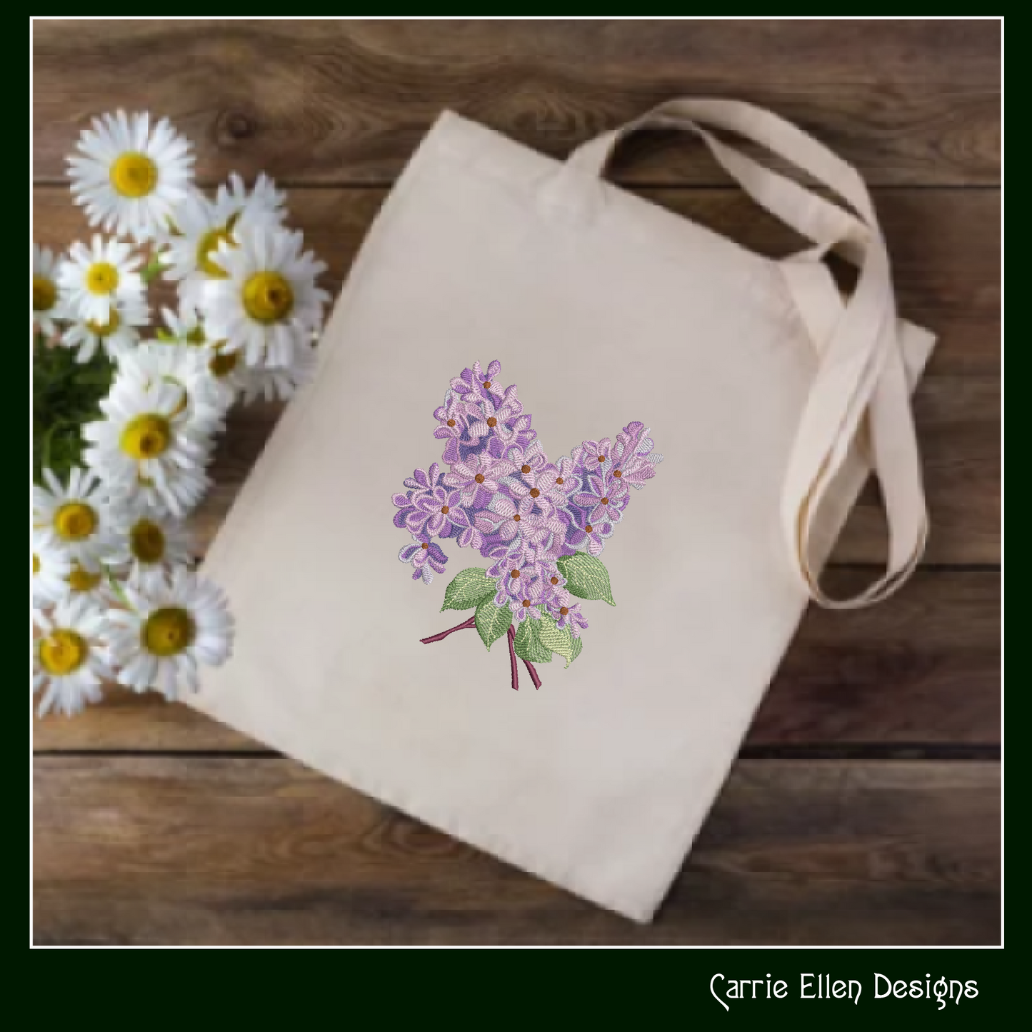 Bunch of Lilacs Machine Embroidery Design – Artistic Floral Pattern – Plants & Flowers – 3 Sizes (2026)