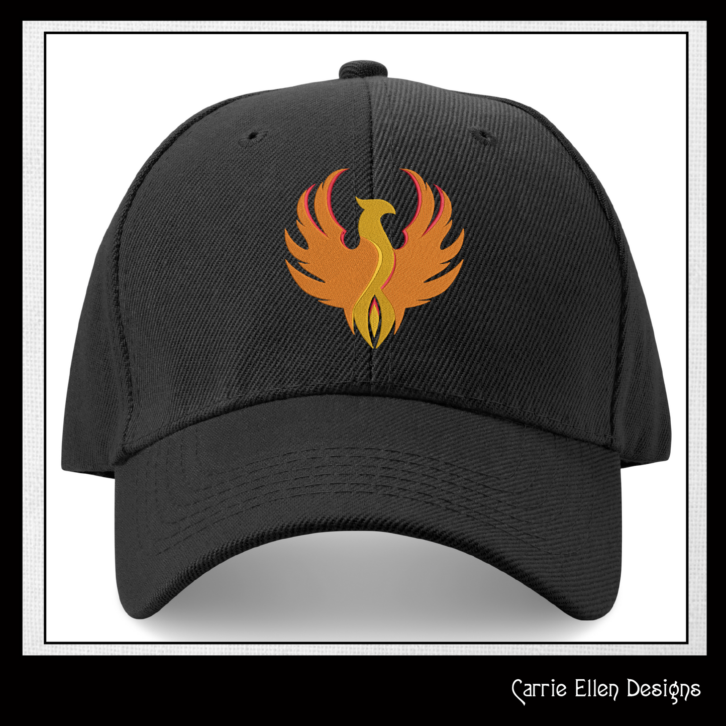 Phoenix Machine Embroidery Design – Majestic Fantasy Bird Pattern, 6 Sizes (2145)