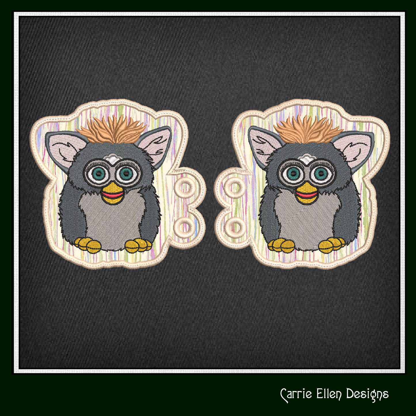 Nostalgic In The Hoop Robotic Toy Shoe Wings – Fan Art Furry Friend Shoelace Charms (2274)