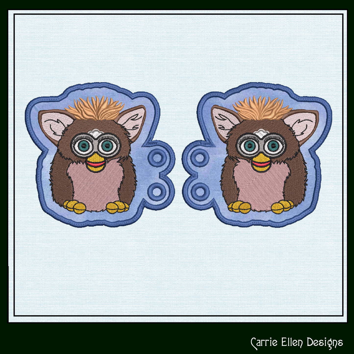Nostalgic In The Hoop Robotic Toy Shoe Wings – Fan Art Furry Friend Shoelace Charms (2274)