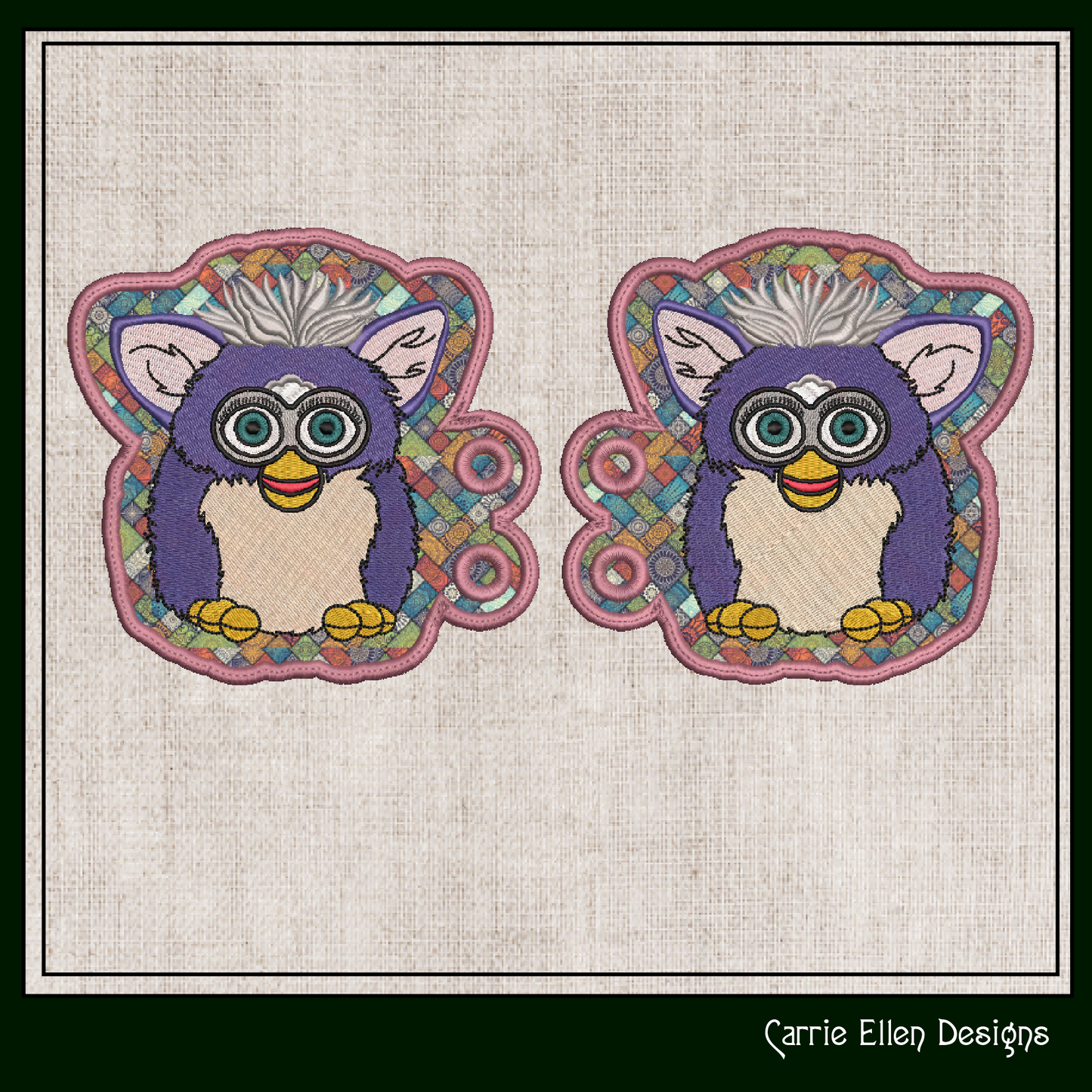 Nostalgic In The Hoop Robotic Toy Shoe Wings – Fan Art Furry Friend Shoelace Charms (2274)