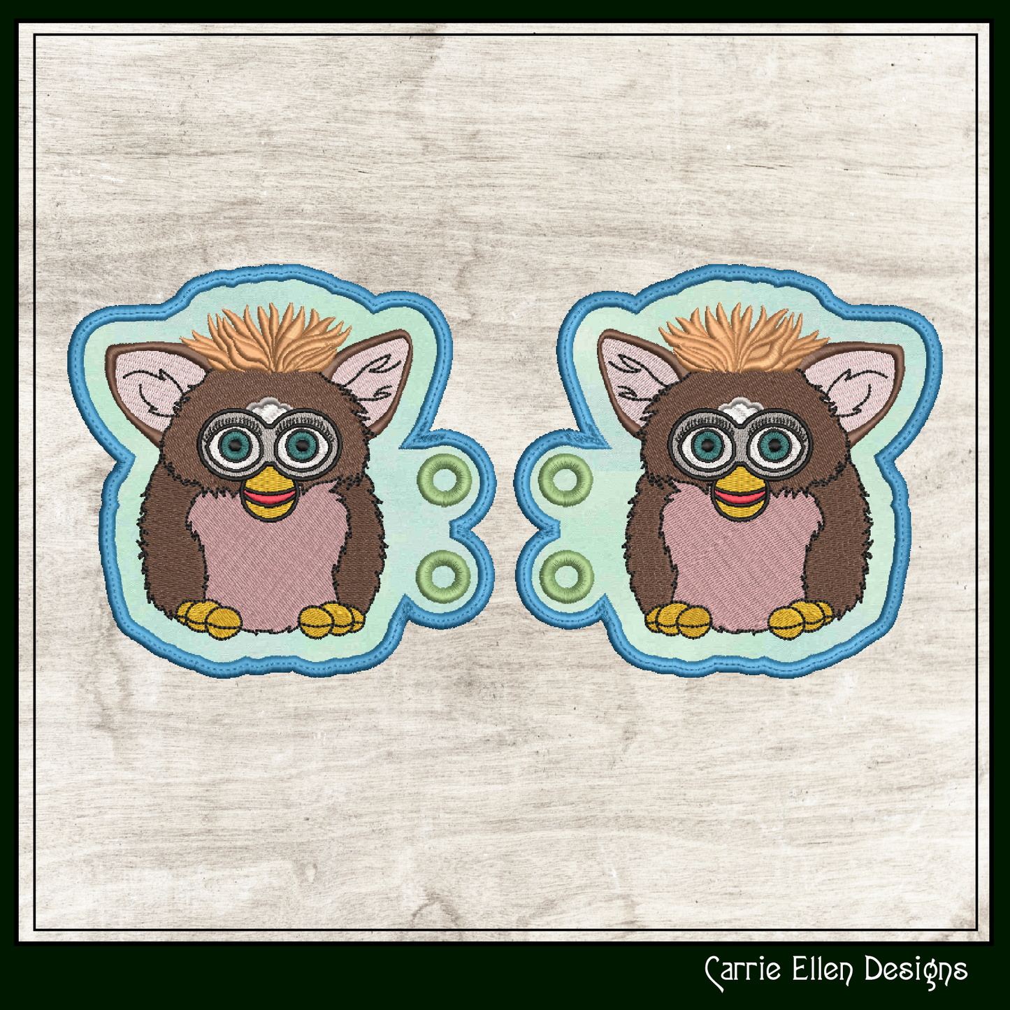 Nostalgic In The Hoop Robotic Toy Shoe Wings – Fan Art Furry Friend Shoelace Charms (2274)