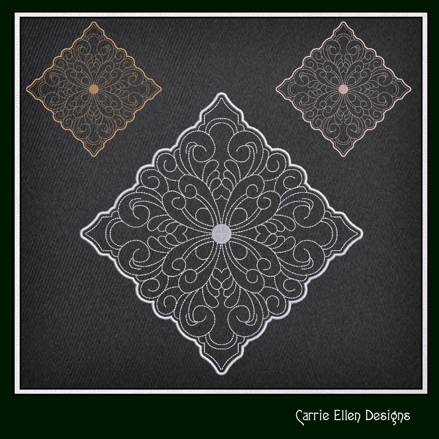 Mandala Machine Embroidery Design, Lace Embroidery, Mandala Flower, Floral Line Art, Spiritual Embroidery Design, 6 Sizes (2312)