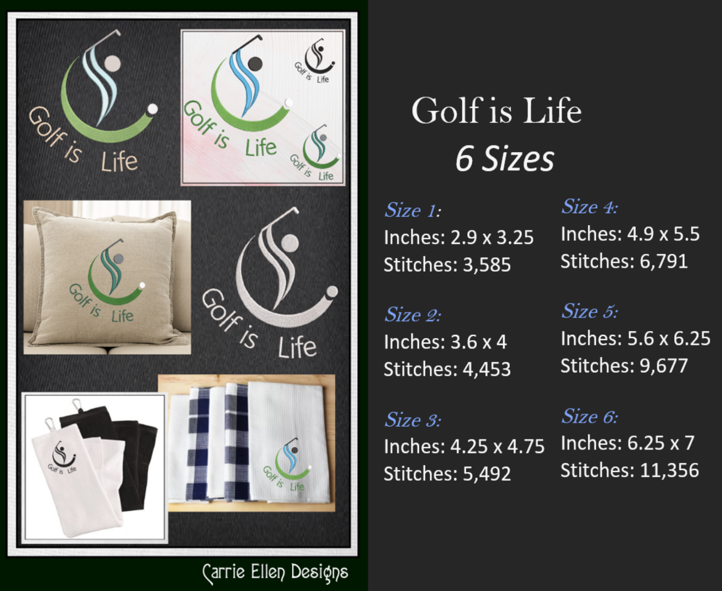 Golf Machine Embroidery Design, Golf Player Design, Golf Putter Embroidery, Golf Green Embroidery, Golf Ball Embroidery, Sport Embroidery, 6 Sizes (2354)