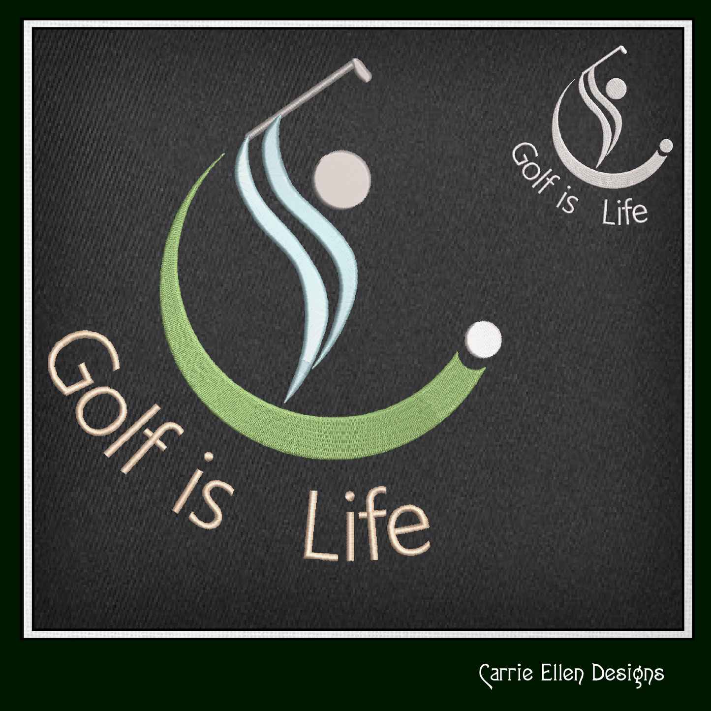 Golf Machine Embroidery Design, Golf Player Design, Golf Putter Embroidery, Golf Green Embroidery, Golf Ball Embroidery, Sport Embroidery, 6 Sizes (2354)