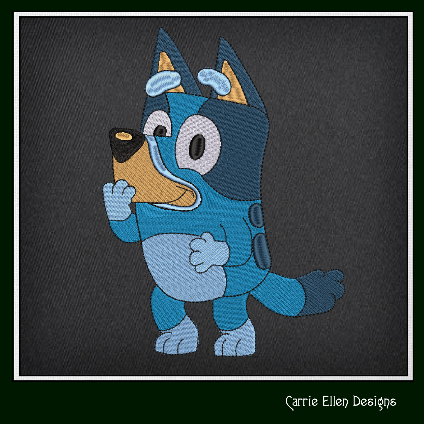 Giggling Bluey Machine Embroidery Design, Bluey Heeler Fandom Cartoon Character Embroidery Pattern, 6 sizes (2519)