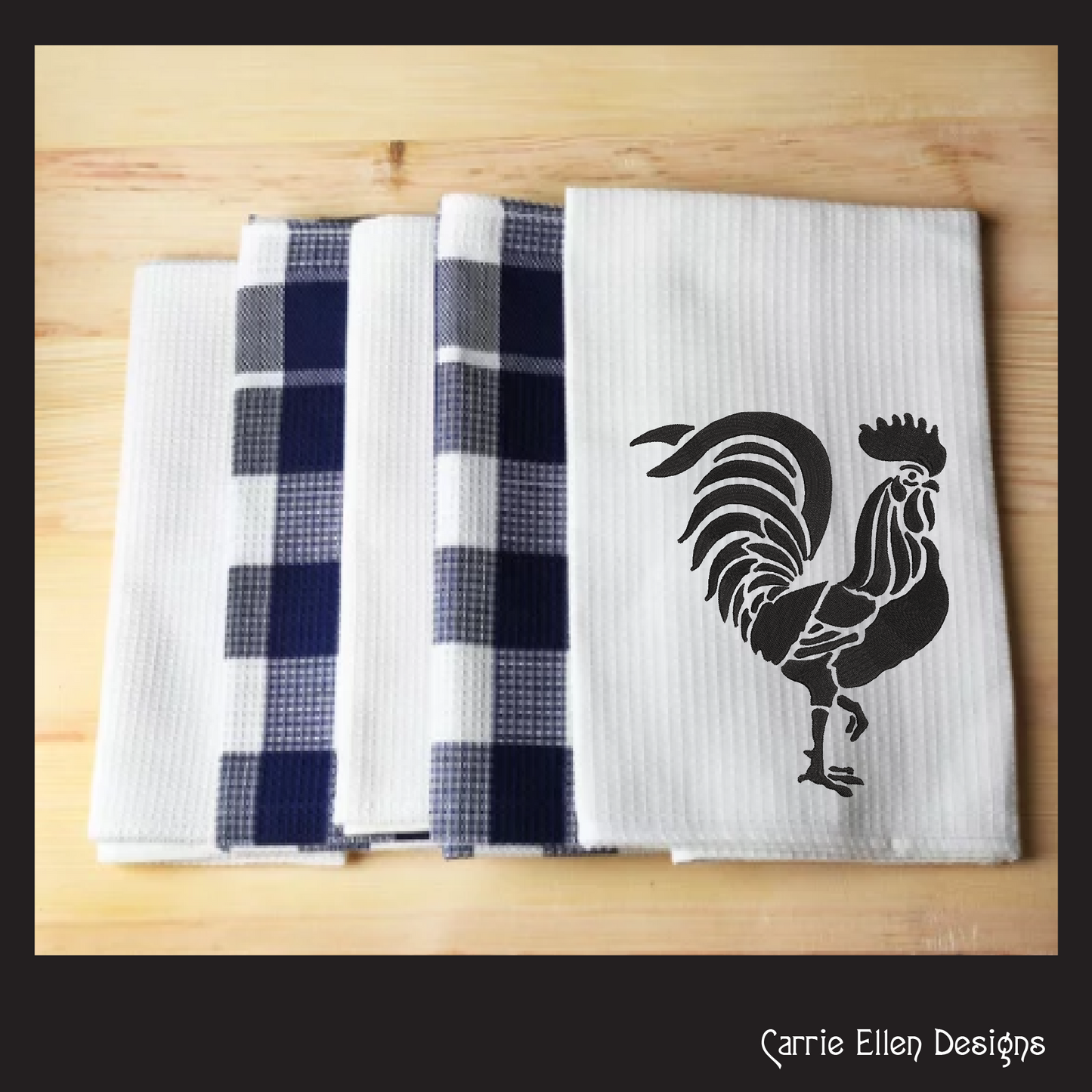 Rooster Machine Embroidery Design. Rooster Stencil Design, Bird Embroidery Pattern, Farm Animal Design, 6 Sizes (2536)